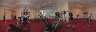 Центр отдыха "Ак-Марал": Панорамный снимок фитнес-зала